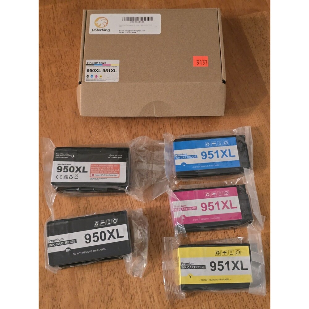 5-Pack 950XL 951XL Ink Cartridges Compatible for HP OfficeJet Pro 8600 8610 8620